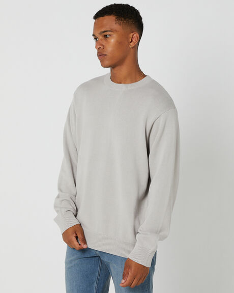 BONE GREY MENS CLOTHING MISFIT KNITS + CARDIGANS - MT035300BONE