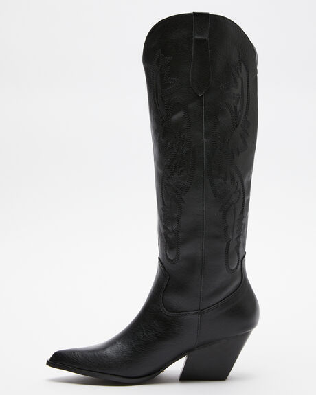 BLACK WOMENS FOOTWEAR BILLINI BOOTS - B1372-BLK