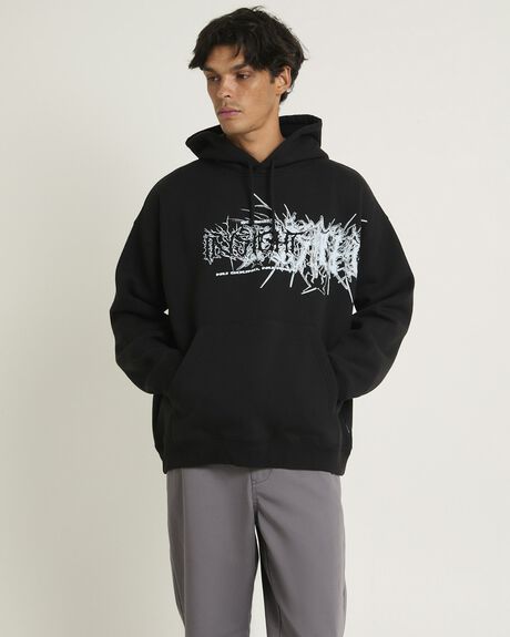 BLACK MENS CLOTHING INSIGHT HOODIES - INMW25965-BLK-S