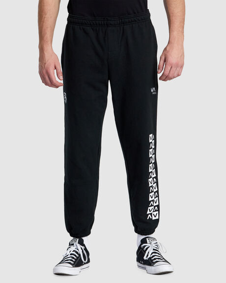 BLACK MENS CLOTHING RVCA PANTS - AVYNP00201-BLK