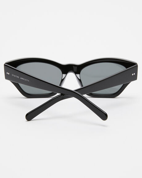 BLACK WOMENS ACCESSORIES STATUS ANXIETY SUNGLASSES - SA9901