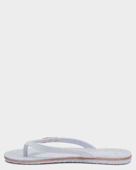 WHITE ROSE GOLD WOMENS FOOTWEAR RUSTY THONGS - FOL0125-WRG