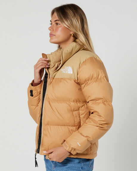 ALMOND BUTTER WOMENS CLOTHING THE NORTH FACE COATS + JACKETS - NF0A3XEOK1O