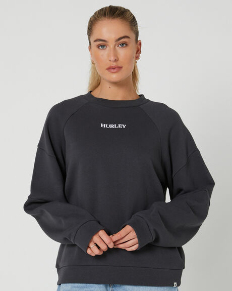 DARK STONE GREY WOMENS CLOTHING HURLEY JUMPERS - AWFL23Q1WVDKS