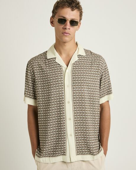 BROWN MENS CLOTHING ARVUST SHIRTS - ARMS25226-BRN