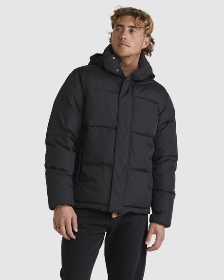BLACK MENS CLOTHING QUIKSILVER JACKETS - UQYJK03032-KVJ0