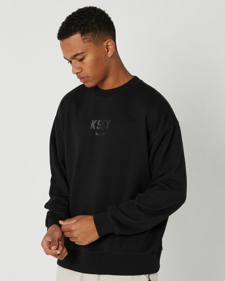 JET BLACK MENS CLOTHING KISS CHACEY JUMPERS - KC230713-JBLK