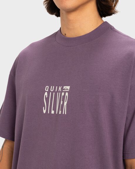 VINTAGE VIOLET MENS CLOTHING QUIKSILVER T-SHIRTS + SINGLETS - UQYZT05459-PQC0