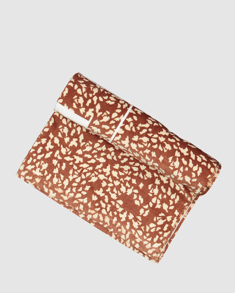 RUSTIC BROWN WOMENS ACCESSORIES ROXY TOWELS - URJAA03111-CPQ8