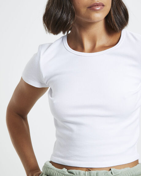 WHITE WOMENS CLOTHING GENERAL PANTS CO. BASICS T-SHIRTS + SINGLETS - 34741300022