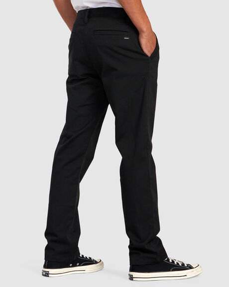 BLACK MENS CLOTHING RVCA PANTS - AVYNP00178-BLK