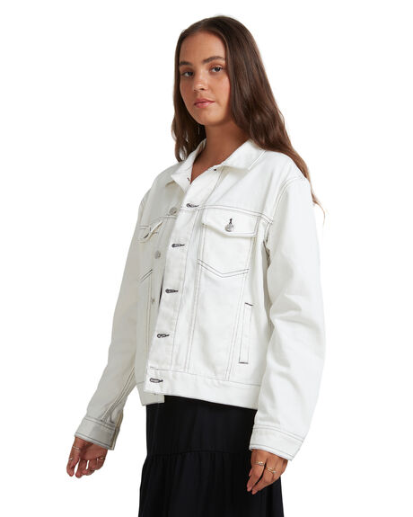 LILY WHITE WOMENS CLOTHING QUIKSILVER JACKETS - EQWJK03016-WCQ0