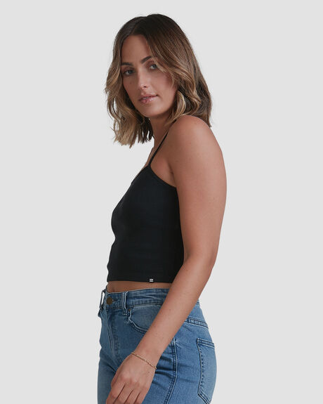 BLACK WOMENS CLOTHING BILLABONG SINGLETS - BB-6503177-BLK