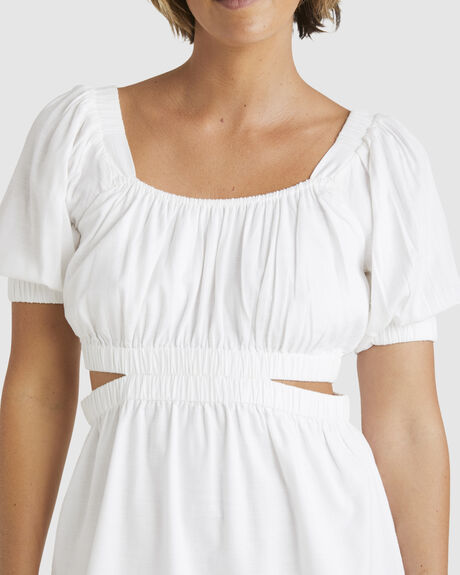 WHITE WOMENS CLOTHING BILLABONG DRESSES - UBJWD00377-WHT