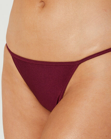 MERLOT WOMENS SWIMWEAR SWELL BIKINI BOTTOMS - S8231341MER