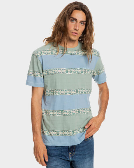 MIXTAPE GREEN MENS CLOTHING QUIKSILVER GRAPHIC TEES - EQYKT04188-GHN3