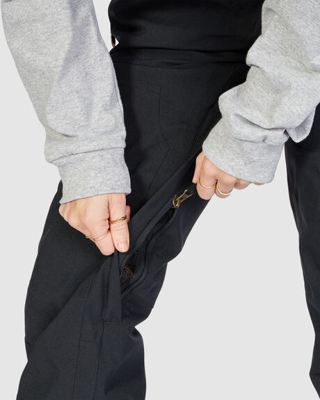 BLACK SNOW WOMENS DC SHOES SNOW PANTS - ADJTP03015-KVJ0