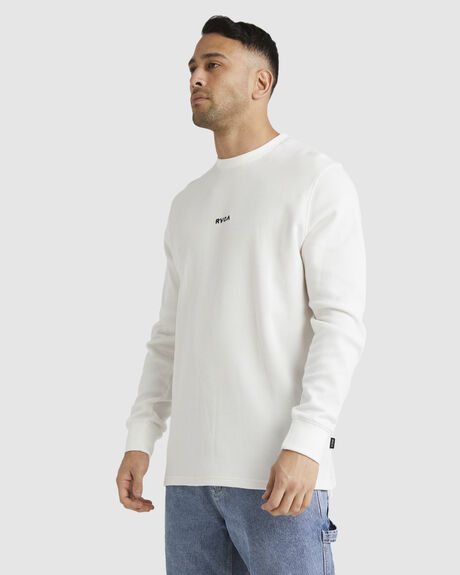 ANTIQUE WHITE MENS CLOTHING RVCA T-SHIRTS + SINGLETS - UVYKT00209-ANW