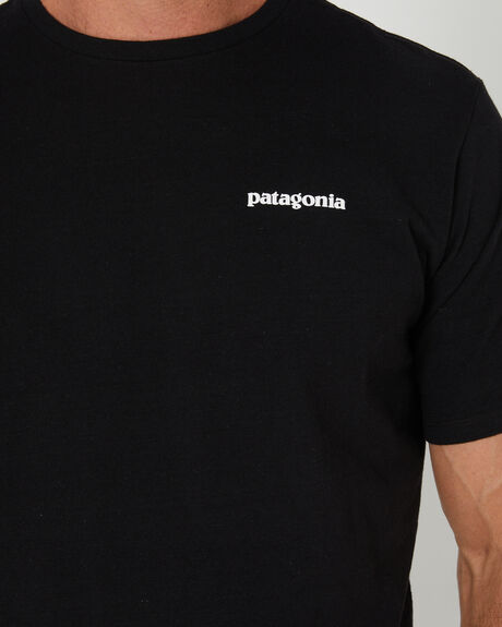 BLACK MENS CLOTHING PATAGONIA GRAPHIC TEES - 38504BLK