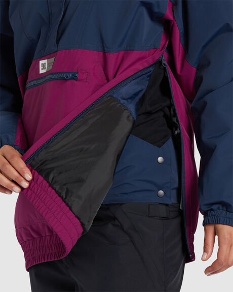 DRESS BLUES SNOW WOMENS DC SHOES SNOW JACKET - ADJTJ03040-BTK0