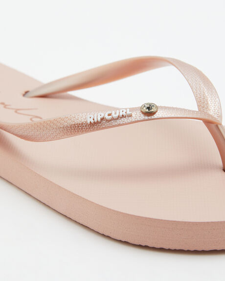 ROSE GOLD WOMENS FOOTWEAR RIP CURL SLIDES + THONGS - 16GWOT4093