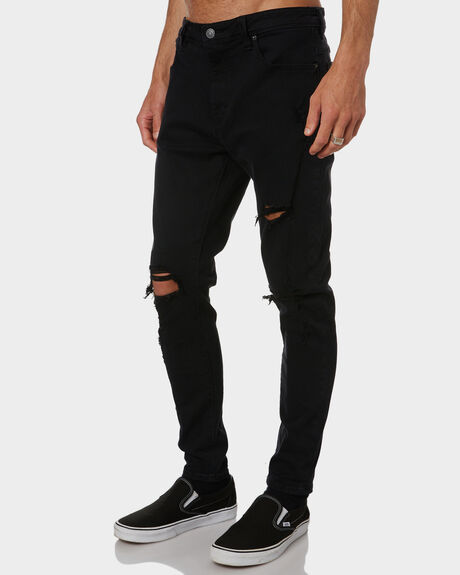 BLACK ROGUE MENS CLOTHING ABRAND JEANS - 817125517