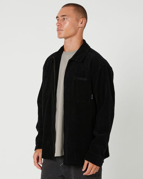 BLACK MENS CLOTHING RUSTY JACKETS - JKM0459BLK