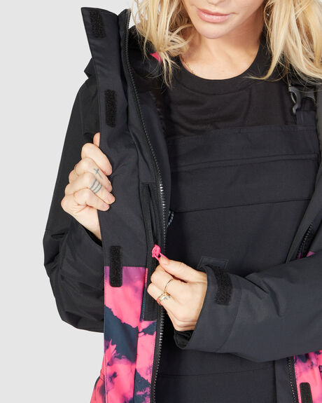 CRAZY PINK CLOUDS SNOW WOMENS DC SHOES SNOW JACKET - ADJTJ03031-XMMK