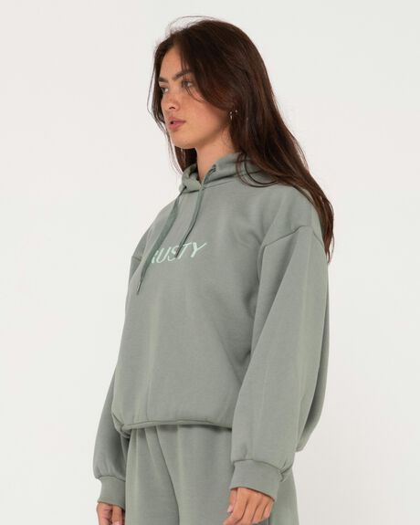 FADED PISTACHIO ONE WOMENS CLOTHING RUSTY HOODIES - P24-FTL0808-FP1-06