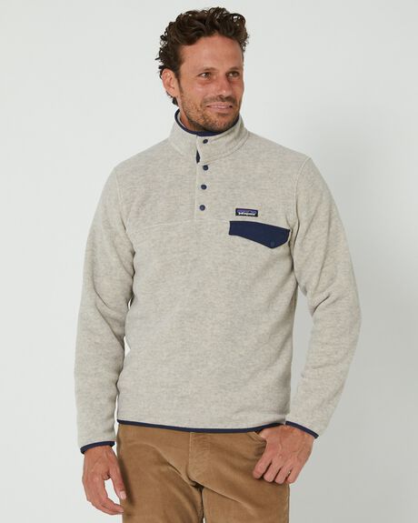 OATMEAL HEATHER MENS CLOTHING PATAGONIA JUMPERS - 25551-OAT-XS