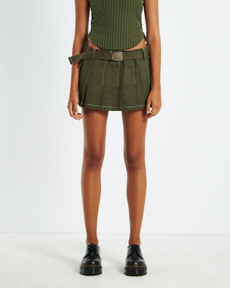 KHAKI WOMENS CLOTHING NEON HART SKIRTS - 52514600023