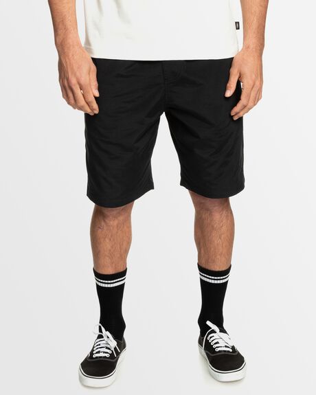 BLACK MENS CLOTHING QUIKSILVER SHORTS - AQYWS03249-KVJ0