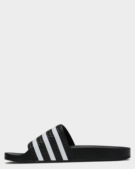 BLACK WHITE BLACK MENS FOOTWEAR ADIDAS SLIDES - 280647