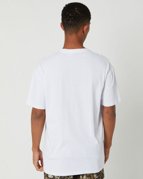 WHITE MENS CLOTHING STUSSY T-SHIRTS + SINGLETS - ST031000WHITE