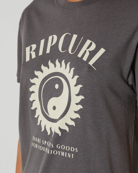 CHARCOAL WOMENS CLOTHING RIP CURL T-SHIRTS + SINGLETS - 083WTE8059