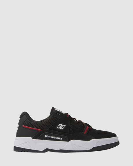 BLACK HOT CORAL MENS FOOTWEAR DC SHOES SNEAKERS - ADYS100822-KHO