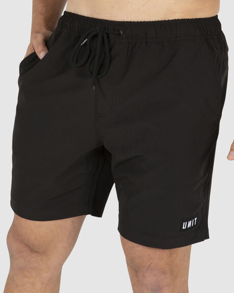 BLACK MENS CLOTHING UNIT SHORTS - 229117002-BLACK