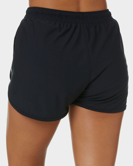 BLACK WOMENS ACTIVEWEAR FIRST BASE SHORTS - FB181579B-0