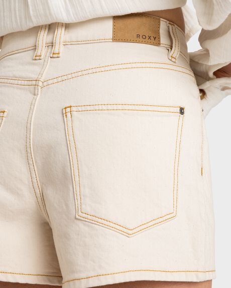 NATURAL WOMENS CLOTHING ROXY SHORTS - ERJDS03323-YEF0