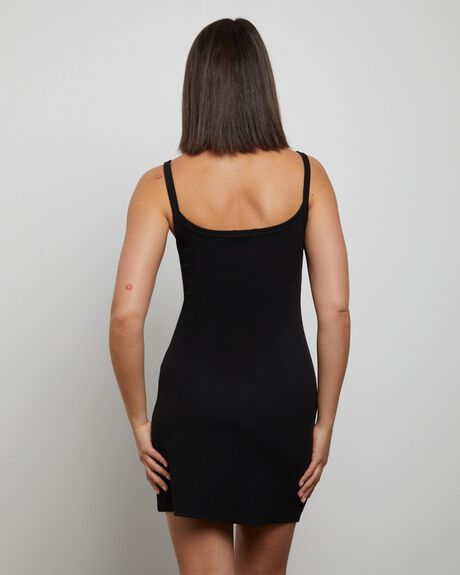 BLACK WOMENS CLOTHING GENERAL PANTS CO. BASICS DRESSES - 1000106034-BLK-XS