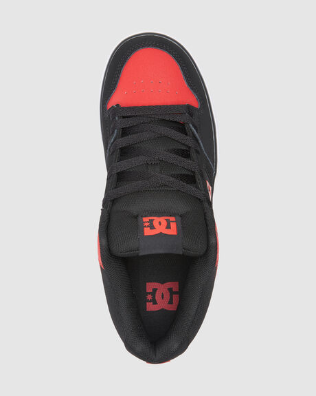 BLACK RED MENS FOOTWEAR DC SHOES SNEAKERS - ADYS400082-BLR