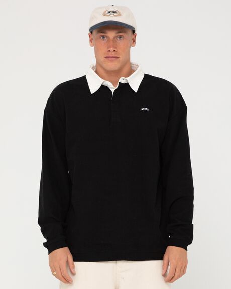 BLACK MENS CLOTHING RUSTY SHIRTS - W23-MWM0375-BLK-1S