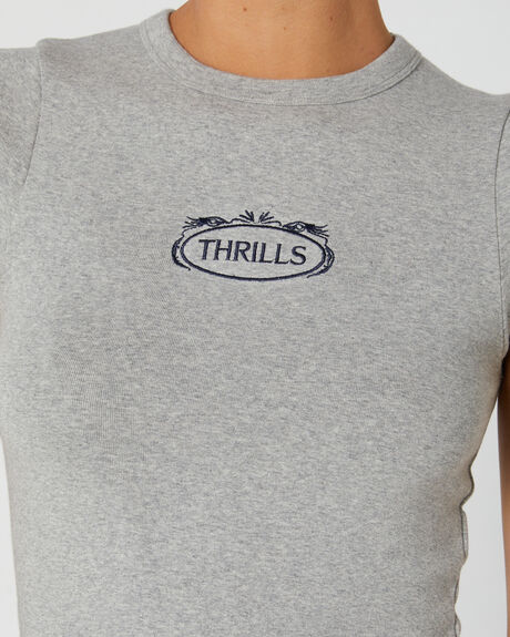 GREY MARLE WOMENS CLOTHING THRILLS T-SHIRTS + SINGLETS - WTH23-109GGRYM