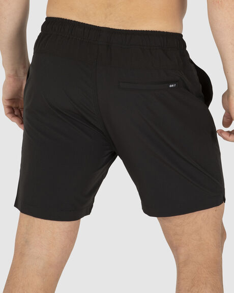 BLACK MENS CLOTHING UNIT SHORTS - 229117002-BLACK