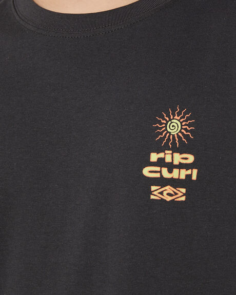 WASHED BLACK KIDS BOYS RIP CURL TOPS - 01ABTE8264