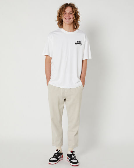 Nike Sb Logo Mens Ss Tee - White | SurfStitch