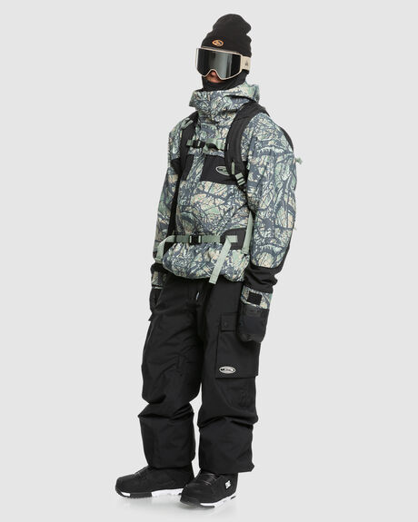 WOODLAND ABSTRACT SEA SPRAY SNOW MENS QUIKSILVER SNOW JACKET - EQYTJ03474-GLW6