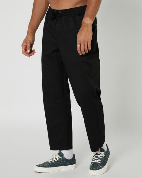 BLACK MENS CLOTHING FORMER PANTS - FPA-23104BLK