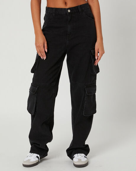 BLACK USED WOMENS CLOTHING DR DENIM PANTS - 2310106114