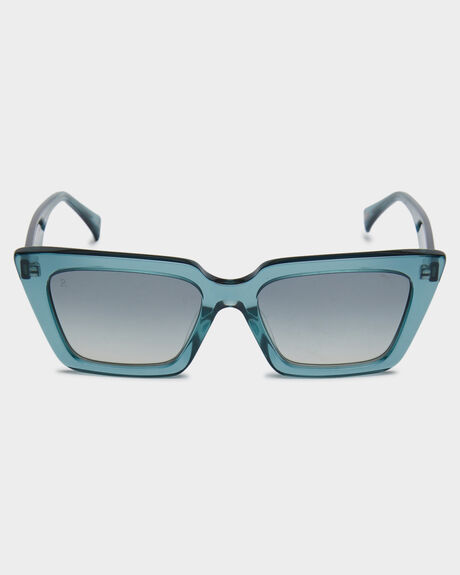 MARINA TEAL MIRROR WOMENS ACCESSORIES RAEN SUNGLASSES - 1166256S366